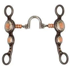 New Mors correctionnel fer forgé à décor floral - - Fer noir Mors Western|Mors Et Embouchures