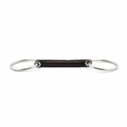 Hot Mors deux anneaux cuir rond - Jump'in Mors Et Embouchures