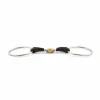 Clearance Mors grands anneaux double brisure recouvert de cuir - Jump'in Mors Et Embouchures
