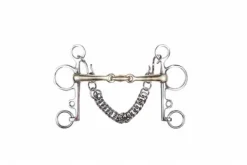 New mors pelham double brisure en argentan Mors Et Embouchures