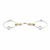Clearance Mors releveur grands anneaux double brisure à passage de langue Mors Et Embouchures