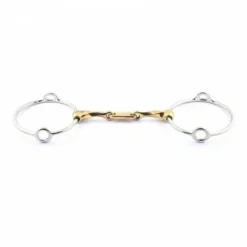 Mors releveur torsadé à palette grands anneaux - Mors Et Embouchures