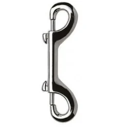 Best Mousqueton double 12cm en acier nickelé Accessoires D'Écurie·Quincaillerie Pour L'écurie