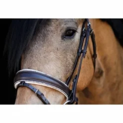 Sale Muserolle CRYSTAL ROCKS marron/blanc - Bridons Et Brides·Muserolle