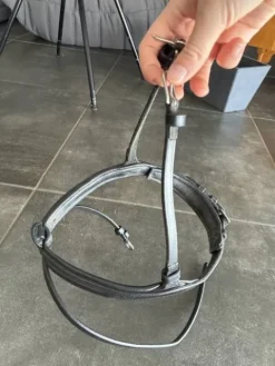 Clearance Muserolle dy’on la censé cheval cuir noir Bridons Et Brides·Muserolle