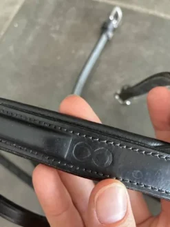 Clearance Muserolle dy’on la censé cheval cuir noir Bridons Et Brides·Muserolle