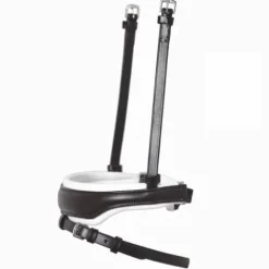 Best Muserolle noir anatomique doublée blanc - Bridons Et Brides·Muserolle