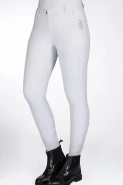 New Pantalon Alexis blanc rosegold Femme La Cavalière En Concours|La Femme En Concours