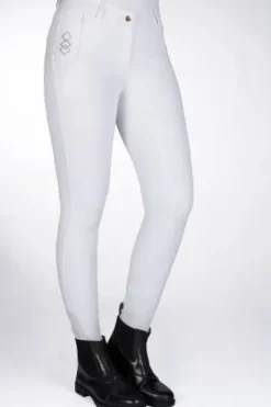 New Pantalon Alexis blanc rosegold Femme La Cavalière En Concours|La Femme En Concours