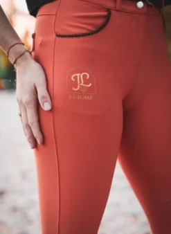 New Pantalon Alpha Terracotta - - Élastique et chic Femme Tenue D'Équitation Femme·Pantalons Femme