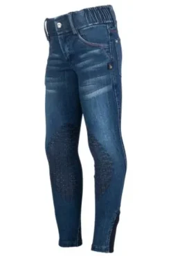 Pantalon aymee denim Enfant Tenue D'Équitation Enfant·Pantalons Enfant