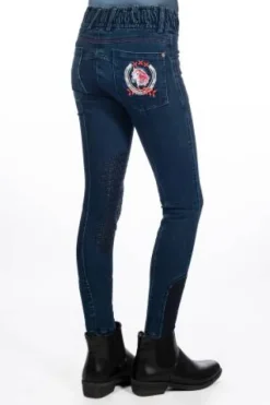 Pantalon aymee denim Enfant Tenue D'Équitation Enfant·Pantalons Enfant