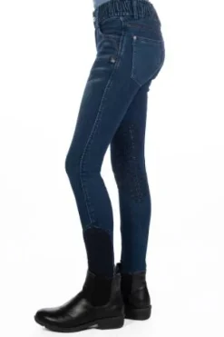 Pantalon aymee denim Enfant Tenue D'Équitation Enfant·Pantalons Enfant