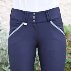 Pantalon d'équitation dame Sofia Marine - Jump'In - Tissu SOFT TEX Femme Tenue D'Équitation Femme·Pantalons Femme