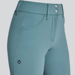 Pantalon d'équitation Knee Grip Peacock taille haute - Femme Tenue D'Équitation Femme·Pantalons Femme