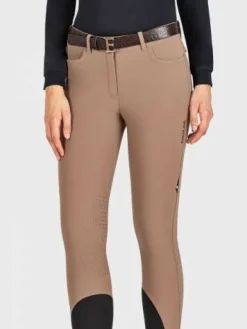 Clearance Pantalon Camel avec basanes femme Femme Tenue D'Équitation Femme·Pantalons Femme