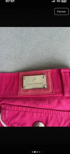 Sale Pantalon rose Fuschia XS Femme Tenue D'Équitation Femme·Pantalons Femme