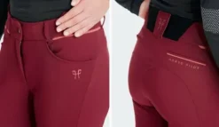 Pantalon X-Design femme Bordeaux Femme Tenue D'Équitation Femme·Pantalons Femme