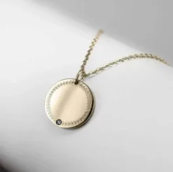 Hot Pendentif avec médaille personnalisée et zirconia - Bijoux