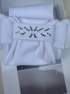 Outlet Plastron Flower - - Design floral avec cristaux Femme Tenue De Concours Femme·Plastrons|Les Accessoires De Concours·Plastrons D'équitation