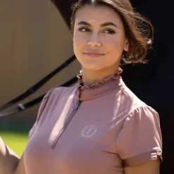 New Polo Anna col froufrou - Femme Tenue D'Équitation Femme·Polos Et Chemises
