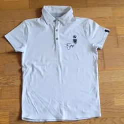 New Polo Blanc Enfant Tenue D'Équitation Enfant·Polos Et Chemises