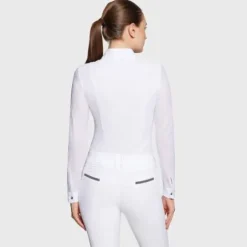 Discount Polo Concours Manches Longues Marina SS25 Femme La Cavalière En Concours|La Femme En Concours