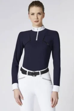 Discount Polo de competition Mereta Shirt - Femme La Cavalière En Concours|La Femme En Concours
