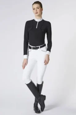 Discount Polo de competition Mereta Shirt - Femme La Cavalière En Concours|La Femme En Concours