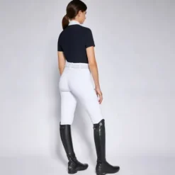 New Polo de compétition Jersey zip marine - Femme La Cavalière En Concours|La Femme En Concours