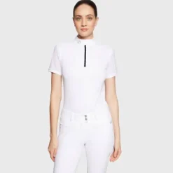 Clearance Polo de concours Apolline Premium FW25 - - Cristaux Swarovskis Femme La Cavalière En Concours|La Femme En Concours