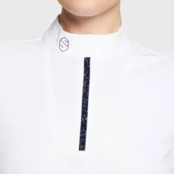 Clearance Polo de concours Apolline Premium FW25 - - Cristaux Swarovskis Femme La Cavalière En Concours|La Femme En Concours