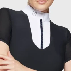 Clearance Polo de concours Apolline Premium FW25 - - Cristaux Swarovskis Femme La Cavalière En Concours|La Femme En Concours