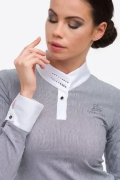 Polo de concours ASHY - - Élégance intemporelle Femme La Cavalière En Concours|La Femme En Concours