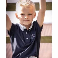 Online Polo de concours blanc manches courtes - Gaston - Jump'in Enfant Les Jeunes En Concours|Les Enfants En Concours