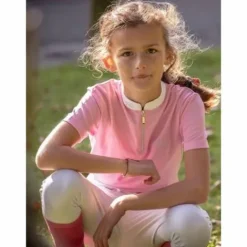 Hot Polo de concours blanc manches courtes - Charlie Enfant Les Jeunes En Concours|Les Enfants En Concours