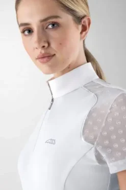 Outlet Polo de concours CALID manches courtes - - Confort et élégance Femme La Cavalière En Concours|La Femme En Concours