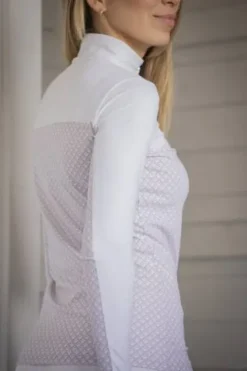 Discount Polo de concours Debbie mesh manches longues - Femme La Cavalière En Concours|La Femme En Concours