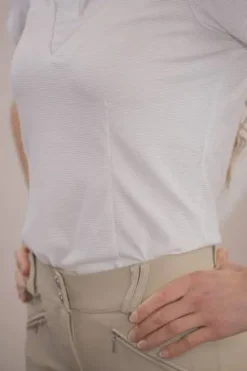 Hot Polo de concours Las Honey - - manches courtes Femme La Cavalière En Concours|La Femme En Concours