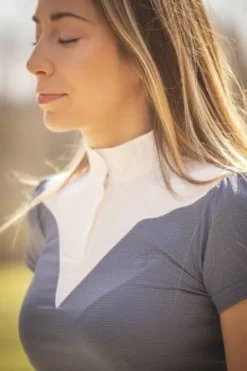 Hot Polo de concours Las Honey - - manches courtes Femme La Cavalière En Concours|La Femme En Concours