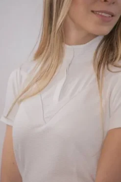 Hot Polo de concours Las Honey - - manches courtes Femme La Cavalière En Concours|La Femme En Concours