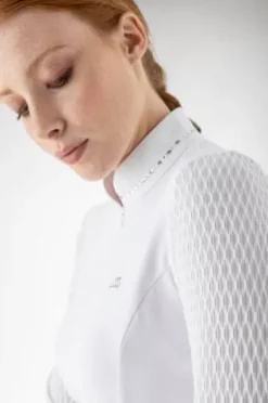 Hot Polo de concours manches longues Golig - Femme La Cavalière En Concours|La Femme En Concours