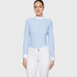 Best Polo de concours manches longues Aloise FW25 - - Tissu respirant Femme La Cavalière En Concours|La Femme En Concours