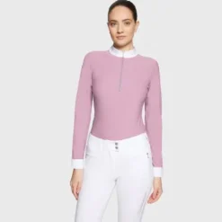 Best Polo de concours manches longues Aloise FW25 - - Tissu respirant Femme La Cavalière En Concours|La Femme En Concours