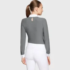 Best Polo de concours manches longues Aloise FW25 - - Tissu respirant Femme La Cavalière En Concours|La Femme En Concours