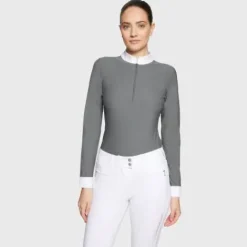 Best Polo de concours manches longues Aloise FW25 - - Tissu respirant Femme La Cavalière En Concours|La Femme En Concours
