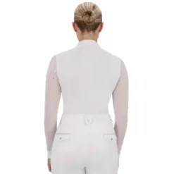 Polo de concours manches longues Senah - Tissu extensible Femme La Cavalière En Concours|La Femme En Concours