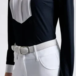 New Polo de concours manches longues Hunter - Femme La Cavalière En Concours|La Femme En Concours