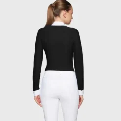 Hot Polo de concours manches longues Aline FW25 - Femme La Cavalière En Concours|La Femme En Concours