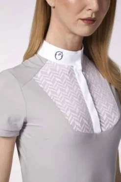 Sale Polo de concours manches courtes Skye - Femme La Cavalière En Concours|La Femme En Concours